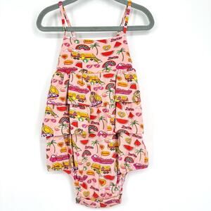 Posh Peanut x Barbie Summer Bubble Romper 2T